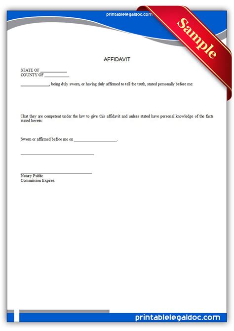 Affidavit Template Qld Pdf