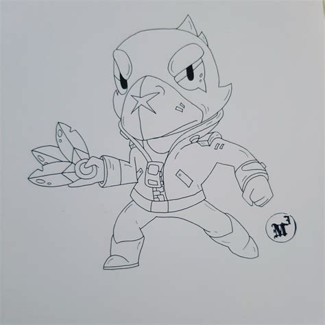 Dibujos De Crow Brawl Stars Para Colorear Vsun