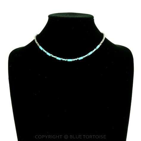 Western Cylinder And Seed Bead Necklace Bluetortoisewholesale