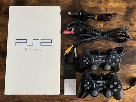 SONY PS2 PlayStation 2 SCPH 55000 GT White Console NTSC J Japan W