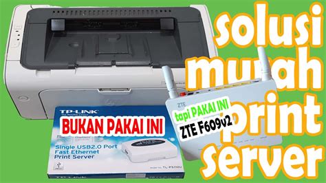 CARA MERUBAH PRINTER USB MENJADI PRINT SERVER DENGAN MURAH YouTube