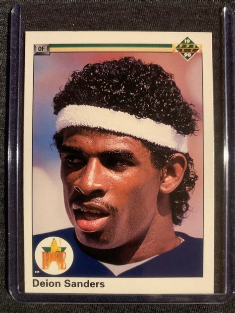 Deion Sanders 1990 Upper Deck Card 13 Ultimate Rare Mint Ebay