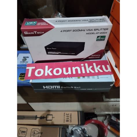 Jual Vga Splitter Gain Tech Terbaru Original Gaintech Shopee