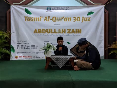 4 Santri Berhasil Simakkan Hafalan Al Quran 30 Juz Dalam Dua Hari