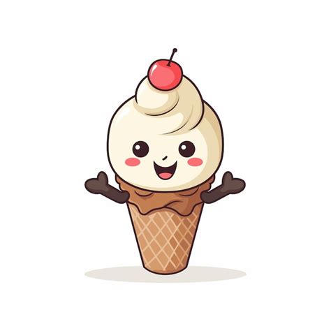 Premium Vector Cartoon Ice Cream Vector Illustration