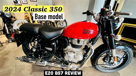 2024🔥royal Enfield Classic 350 E20 Bs7 Base Model Full Review Price Mileage Features Classic