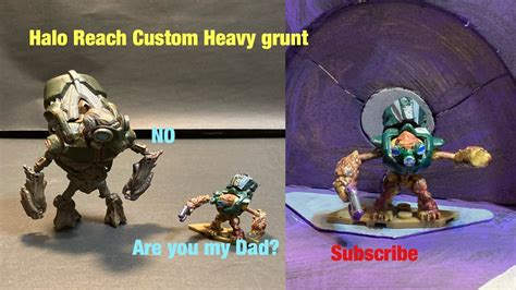 Halo Mega Construx Custom Halo Reach Heavy Grunt Youtube