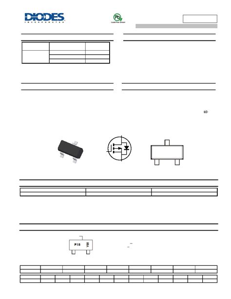 Dmp Lq Datasheet Pages Diodes P Channel Enhancement Mode Mosfet