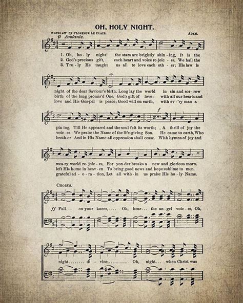 Printable Lyrics For O Holy Night