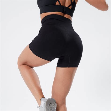 Black Push Up Squat Proof Shorts Shapelust