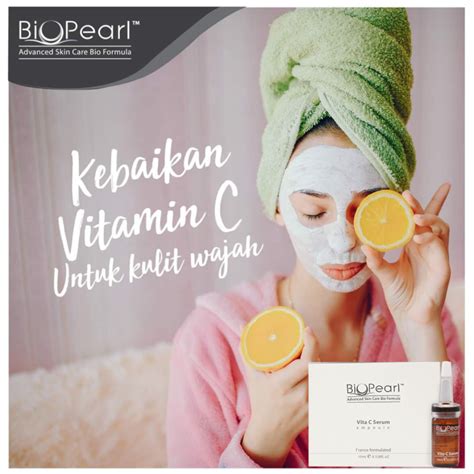 Biopearl Vita C Serum Vitamin C Kulit Mencerah Brightening