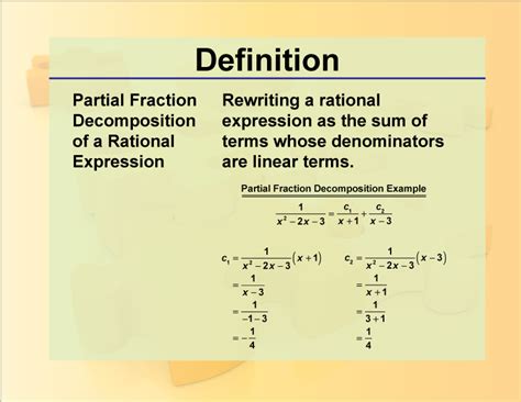 Definition Rationals And Radicals Partial Fraction Decomposition Of A