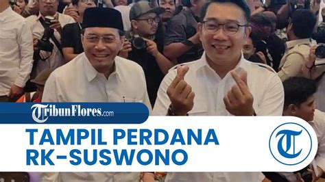 Tampil Perdana Bersama Ridwan Kamil Dan Suswono Kompak Pakai Kemeja