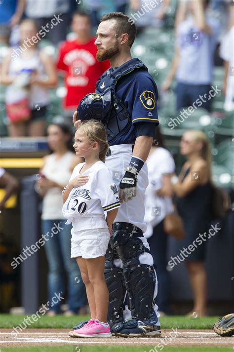 Milwaukee Brewers Catcher Jonathan Lucroy 20 Editorial Stock Photo