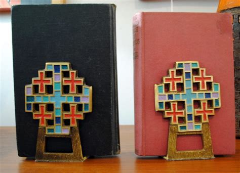 Vintage Terra Sancta Guild Bookends-Israel | Circa