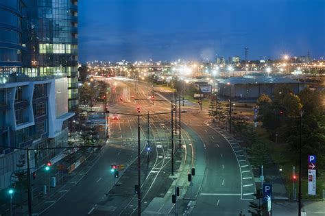 Free Image of Overview of Empty City Street at Dusk | Freebie.Photography