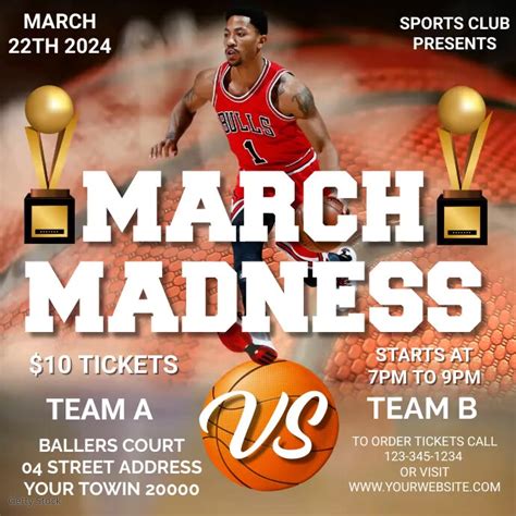 March Madness Flyer Template Postermywall