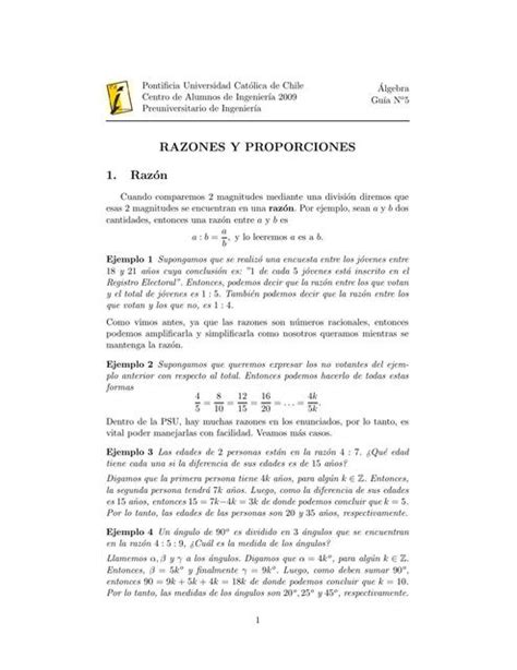 Problemas Y Ejercicios Resueltos De Razones Y Proporciones Todo