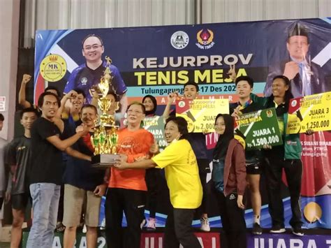 Bisa Jadi Kiblat Jatim Tenis Meja Jember Pertahankan Juara Umum Dengan