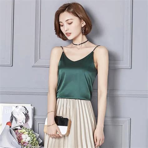 Buy Feitong Sexy Crop Top Women Silk Ladies Camisole