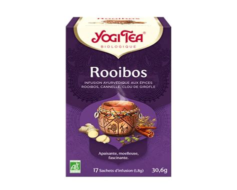 Rooibos Infusion ayurvédique Bio Yogi Tea 17 sachets