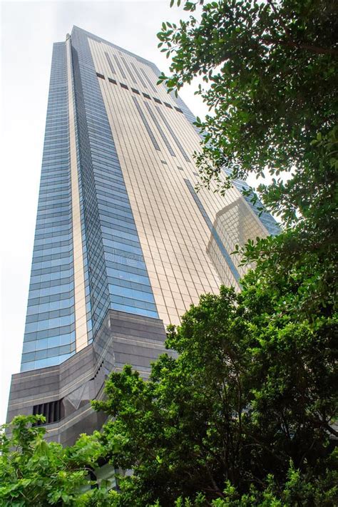 Edificios De Oficinas Modernos En Hong Kong China Paisaje Moderno Del