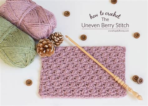 How To Crochet The Uneven Berry Stitch Easy Tutorial Artofit