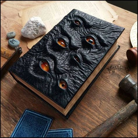 The Watcher By Millecuirs Necronomicon Spellbook Spell Book Tome