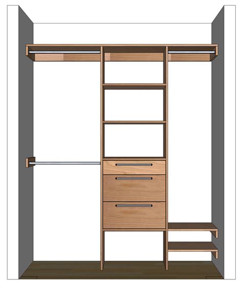 Diy Closet Organizer Plans For 5 To 8 Closet