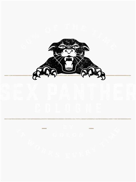 Sex Panther Cologne Logo Essential Sticker By Glimpglover8 Redbubble