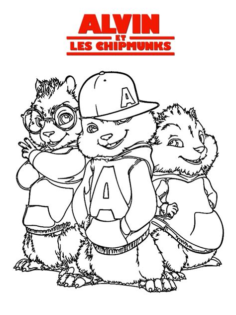 Parler Stationnaire Habile Coloriage Alvin Et Les Chipmunks Imprimer