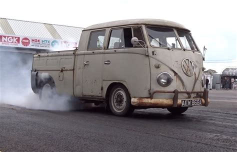 Volkswagen Bus with 560 HP Subaru Engine Is a Weird Pickup Truck: 12s ...