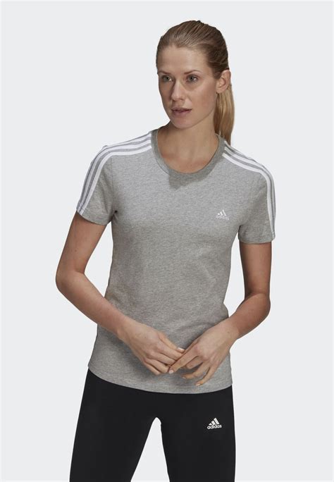 Adidas Sportswear Essentials Slim 3 Stripes Sport T Shirt Medium