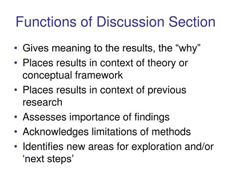 Ppt The Discussion And Conclusion Sections Powerpoint Presentation Id264484