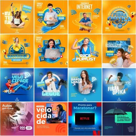 Pack Canva Provedor De Internet Editável 40 Artes Stories MercadoLivre