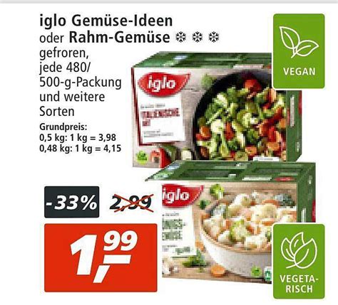 Iglo Gem Se Ideen Oder Rahm Gem Se Angebot Bei Real