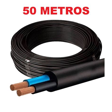 Cabo PP 2x2 50 Mm 2 Vias Rolo 50 Metros Corre Que Ta Baratinho