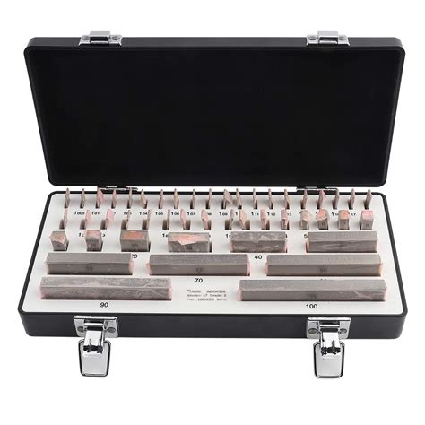 Block Gauge High Precision Steel Gauge Block Set 47 Pieces For