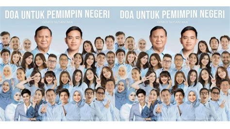 Deretan Artis Dan Influencer Dukung Prabowo Gibran Di Pilpres 2024