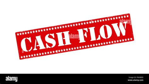 Rubber Stamp With Text Cash Flow Inside Vector Illustration Stock