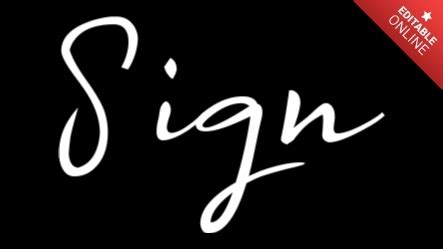 Sign Instagram Cursive Signature Text Effect Generator