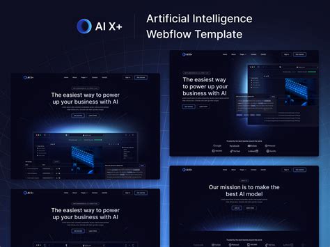 AI X AI Webflow Template On Behance