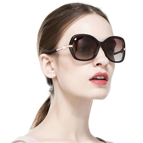 Vazrobe Polarized Women Sunglasses Driving Sun Glasses For Woman Pearl