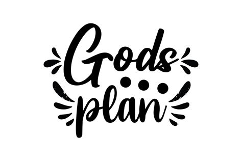 Typography Gods Plan Graphic By Uxostudio Creative Fabrica