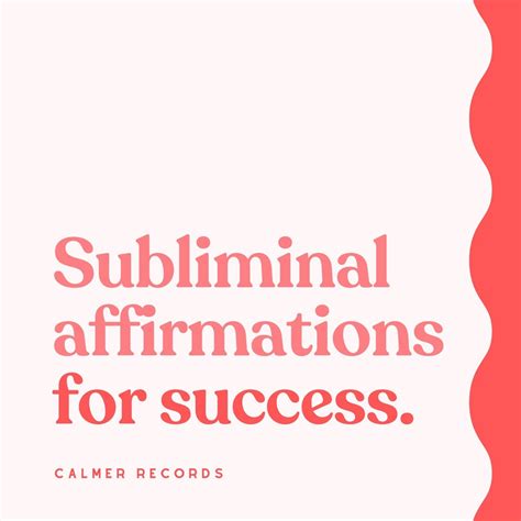 ‎subliminal Affirmations For Success Album By Kinder Records Apple