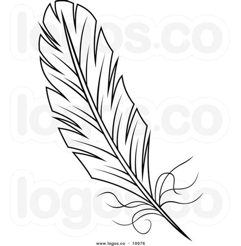 Feather Clipart Black And White Feather Logo