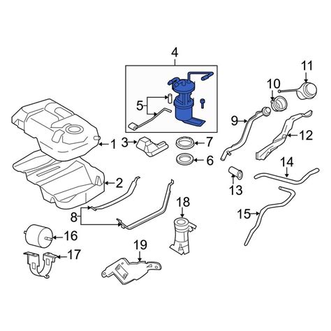 Ford OE 8M6Z9H307D Fuel Pump And Sender Assembly