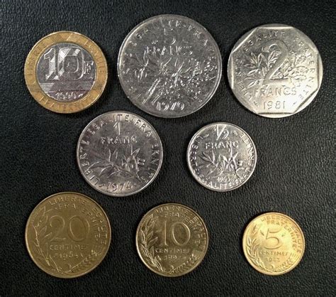 France Coin Lot Full Set Of Pre Euro French Coins Free Shipping Ebay