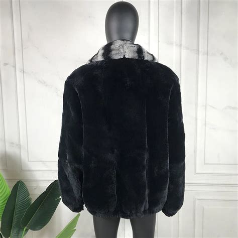 Real Fur Coat Chilla Style Rex Fur Collar – Elevate Swag