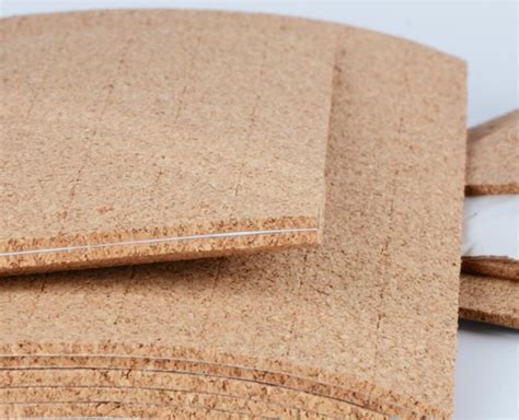 Sticky Transportation Protective Cork Pads For Glass Or Mirror With Pvc